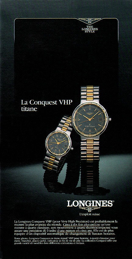 Publicité Longines 1988