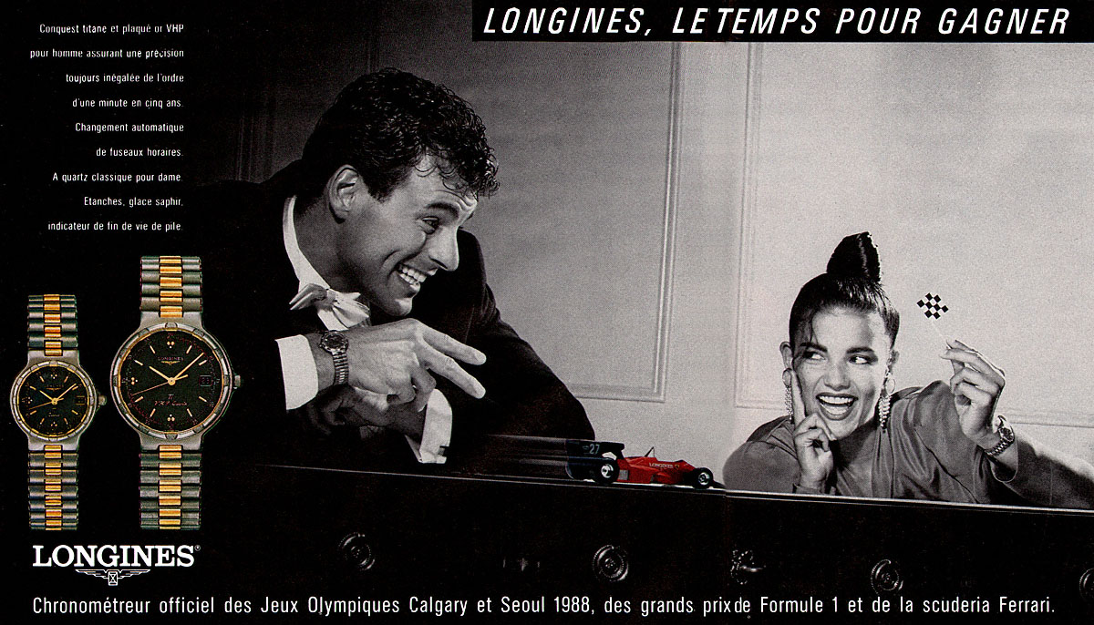 Publicité Longines 1988