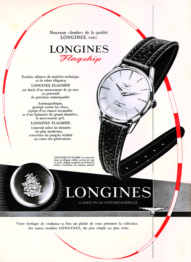 Publicité Longines 1958