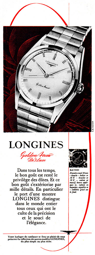 Publicité Longines 1958