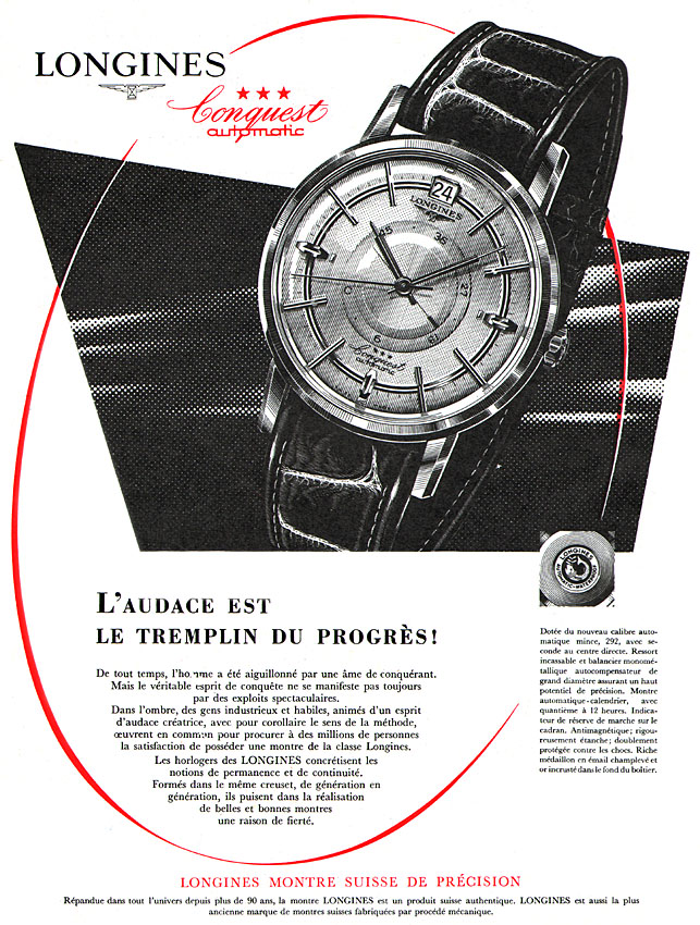 Publicité Longines 1959