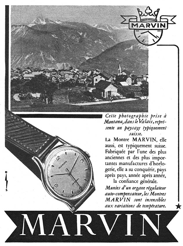 Publicité Marvin 1951