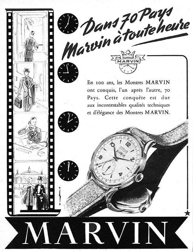 Publicité Marvin 1951