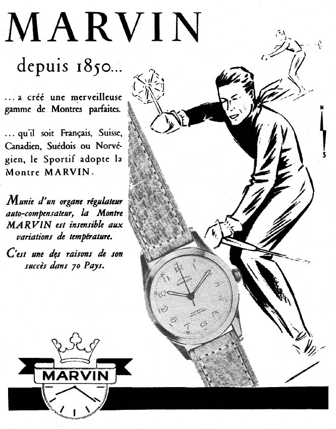 Publicité Marvin 1951