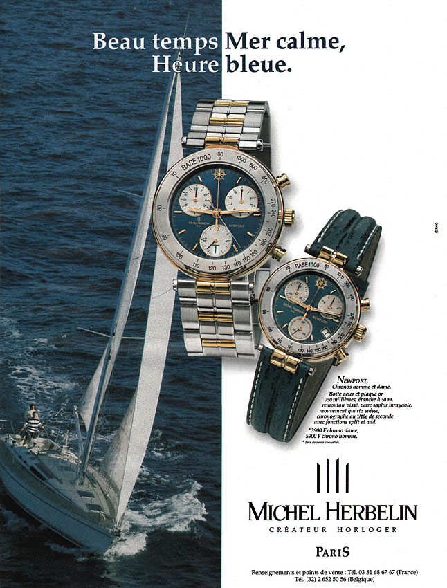 Publicité Michel Herbelin 1998