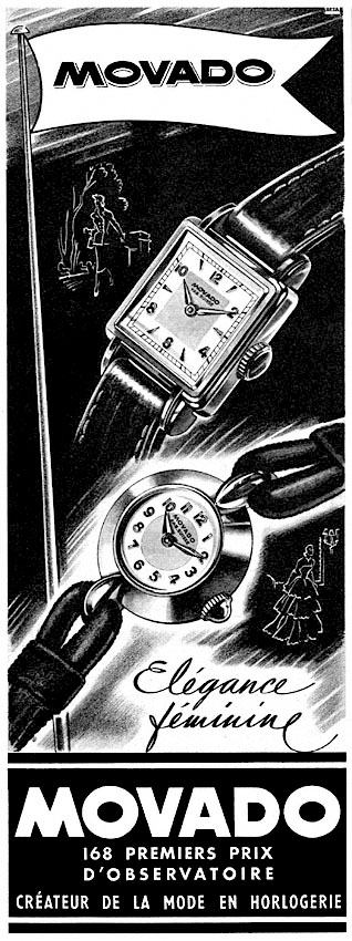 Publicité Movado 1951