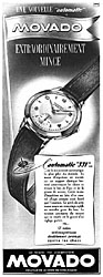 Publicit Movado 1952