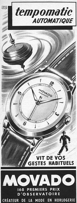 Publicité Movado 1951