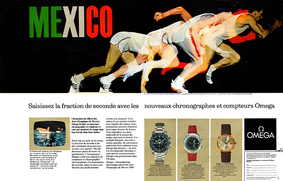 Publicité Omega 1968