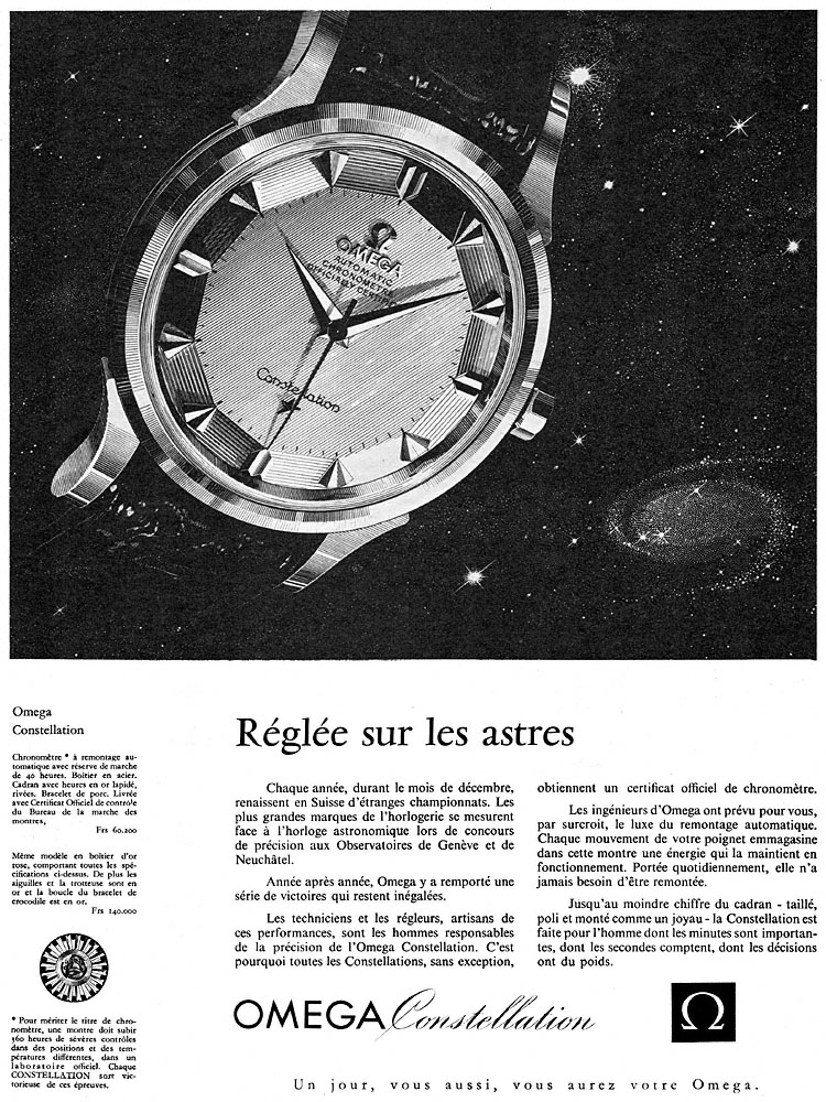 Publicité Omega 1959