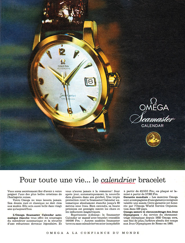 Publicité Omega 1959