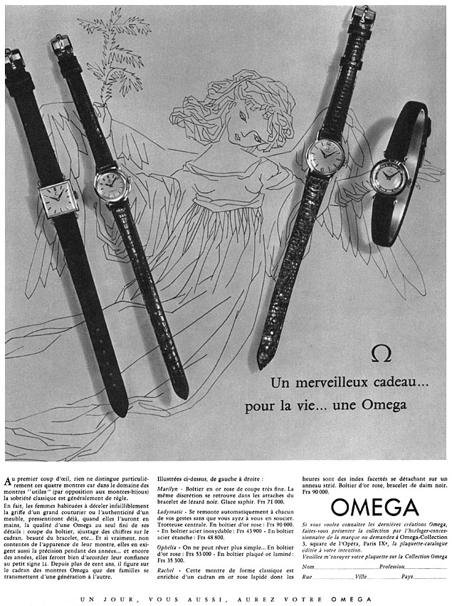 Publicité Omega 1959