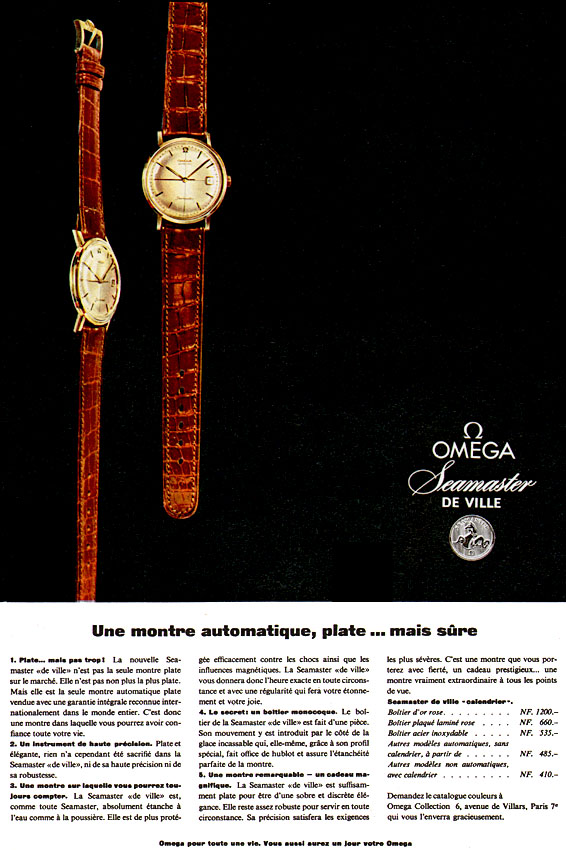 Publicité Omega 1960