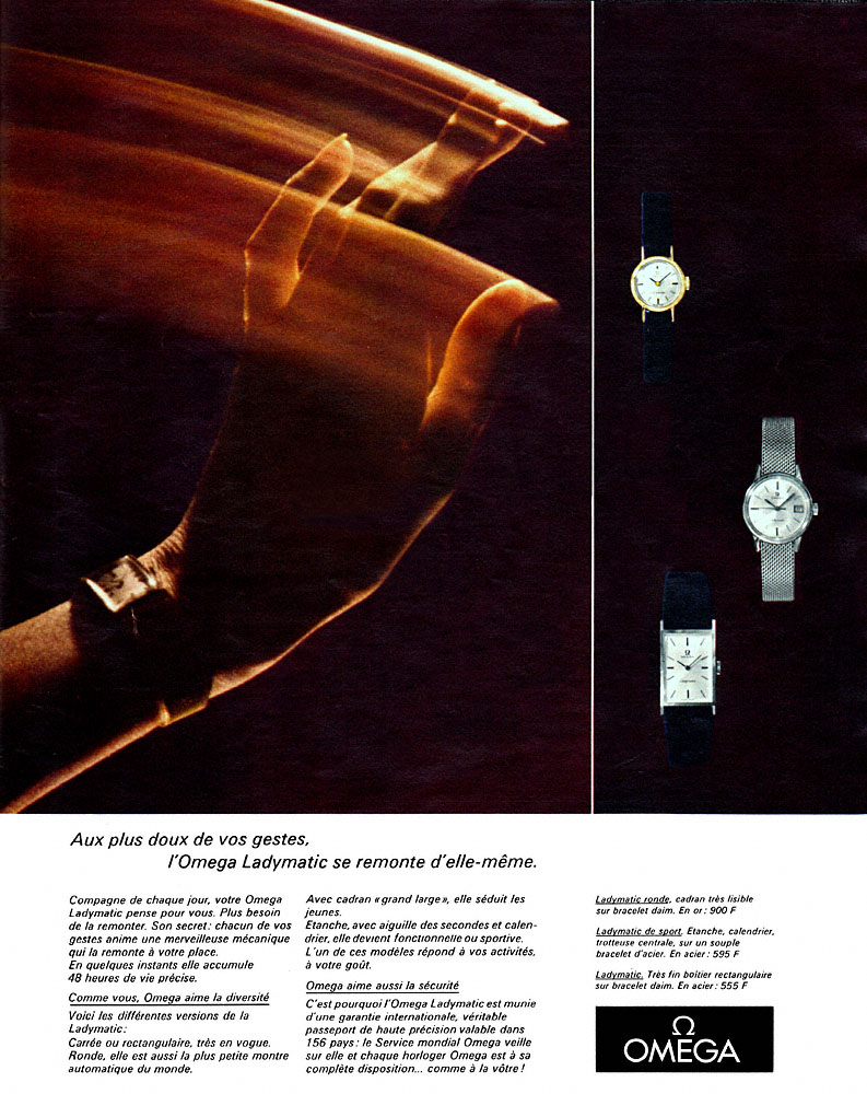 Publicit� Omega 1966
