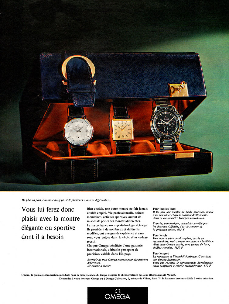 Publicit� Omega 1966