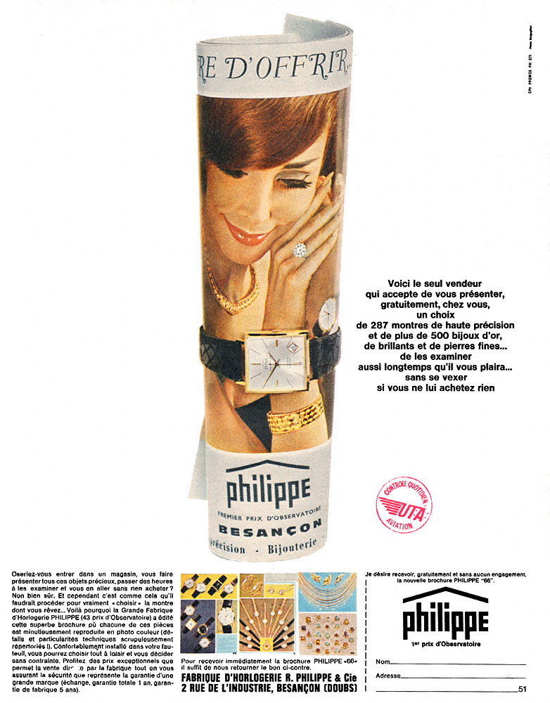 Publicit� Philippe 1965