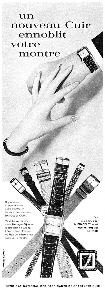 Publicité SyndicBracelets 1963