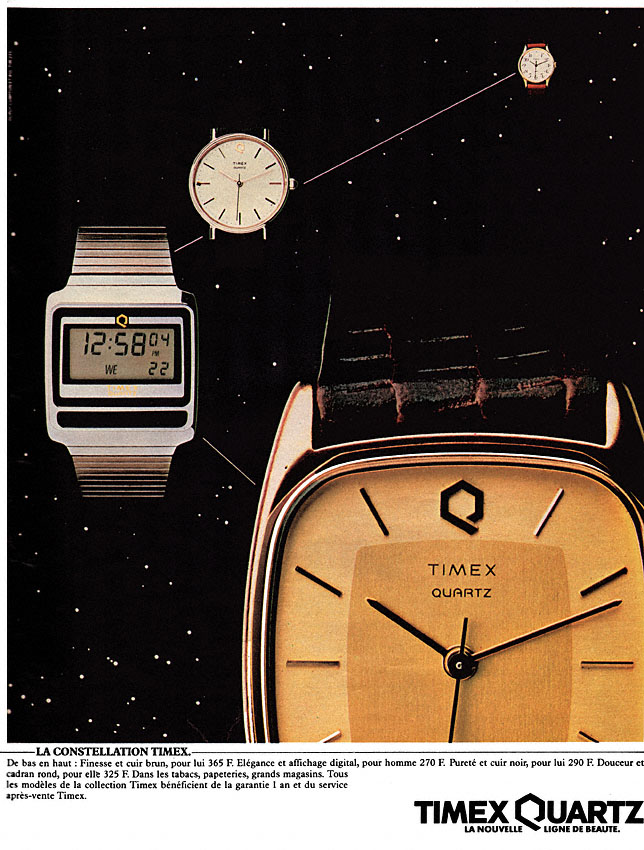 Publicité Timex 1982