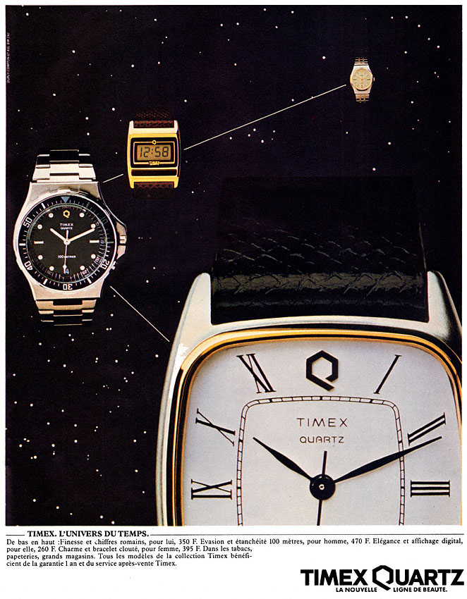 Publicité Timex 1982