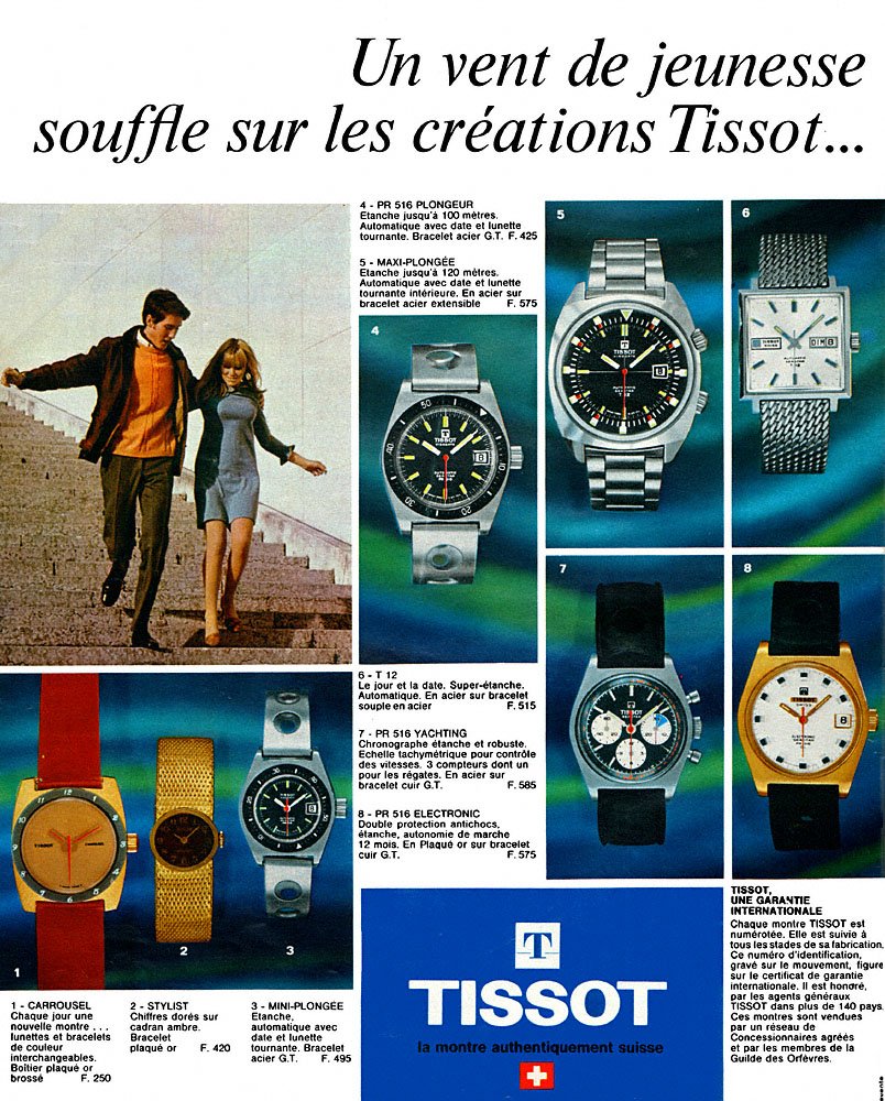 Publicit� Tissot 1969