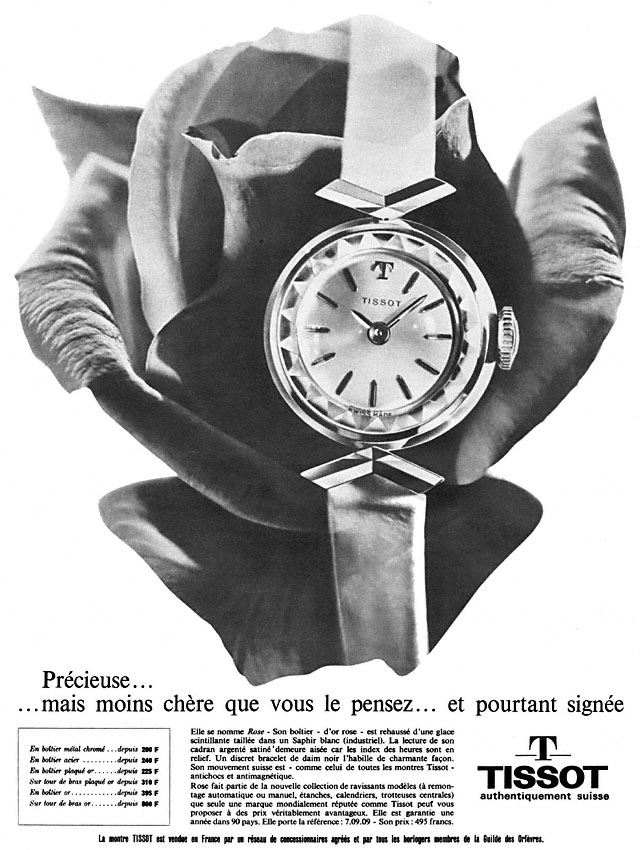 Publicité Tissot 1963