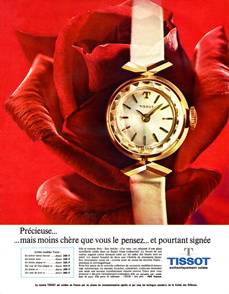 Publicité Tissot 1963