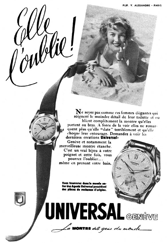 Publicité Universal 1952