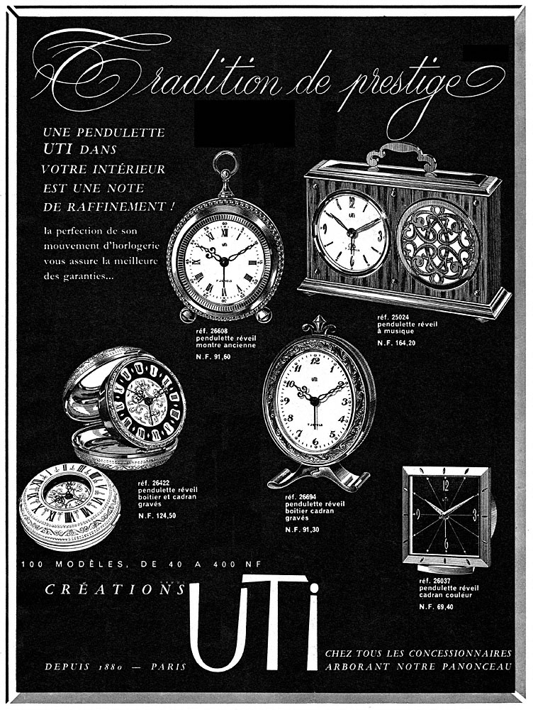 Publicité Uti 1960