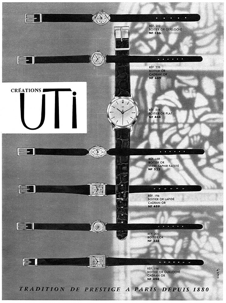 Publicité Uti 1962