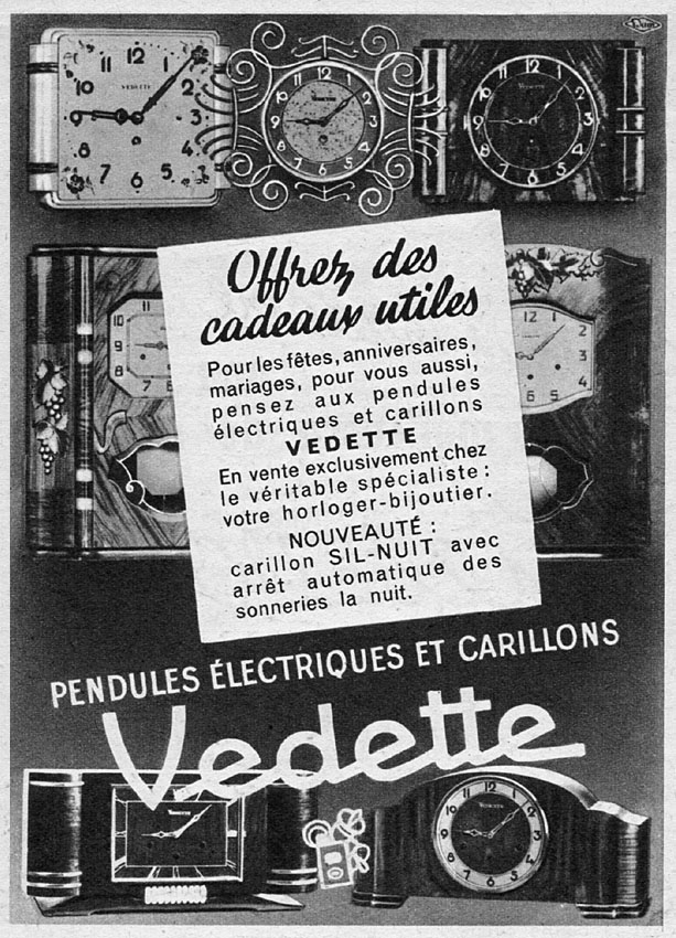 Publicité Vedette 1952