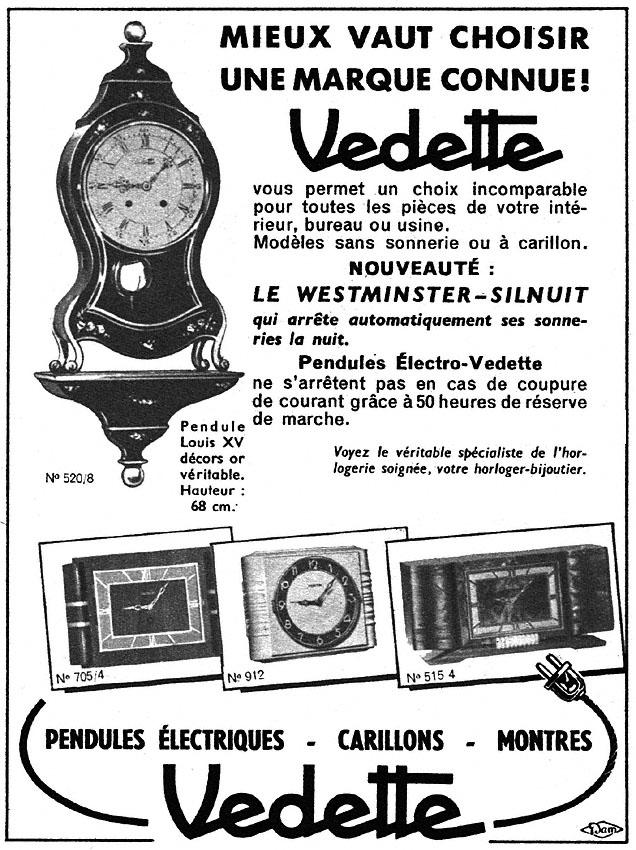 Publicité Vedette 1953