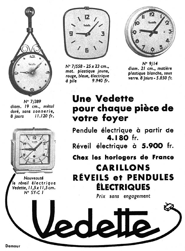 Publicité Vedette 1957