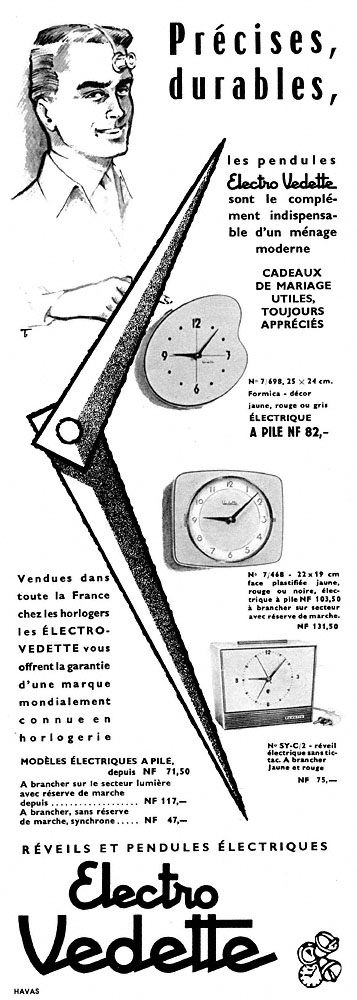 Publicité Vedette 1960