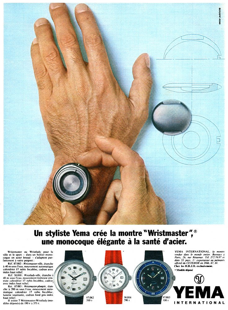 Publicit� Yema 1970