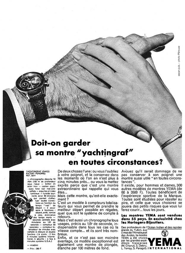 Publicité Yema 1967