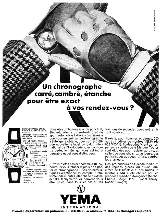 Publicité Yema 1967