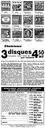 Publicit Cercle des Collectionneurs 1960