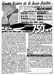 Publicit Guilde Int. du disque 1957