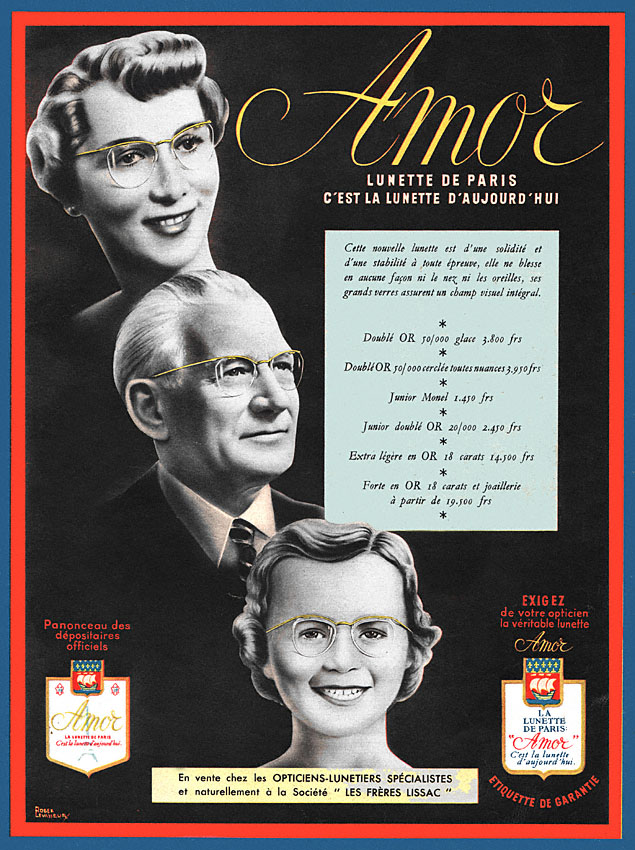Publicité Amor 1952