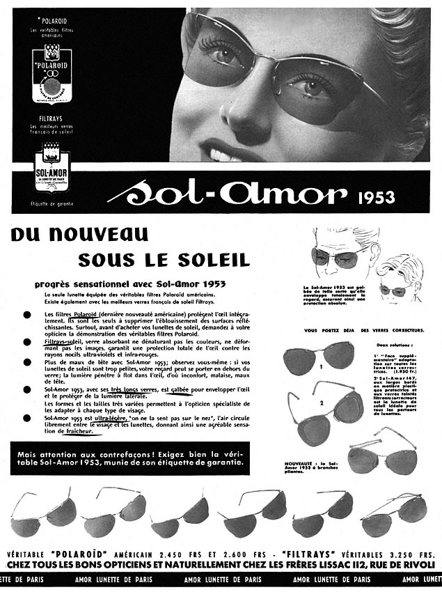 Publicité Amor 1953