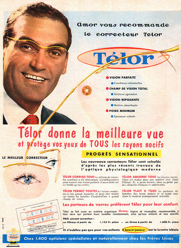 Publicité Amor 1955