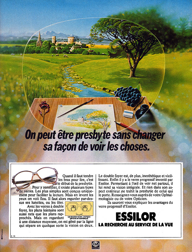 Publicité Essilor 1979