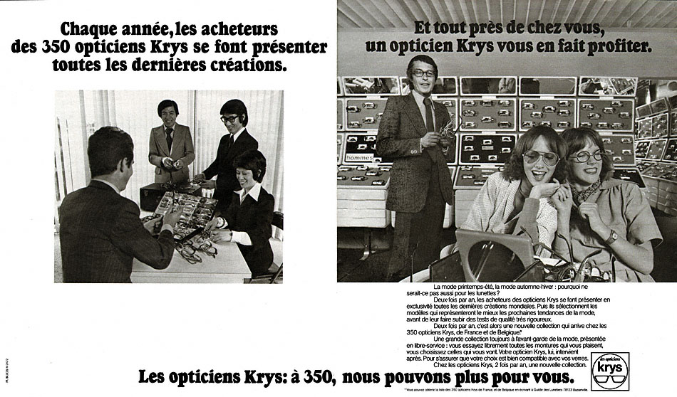 Publicité Krys 1975