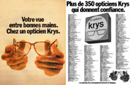 Publicit Krys 1978