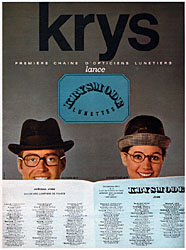 Publicit Krys 1968