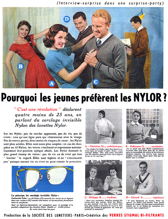 Publicité Nylor 1956