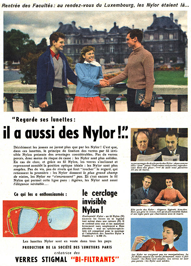 Publicité Nylor 1956