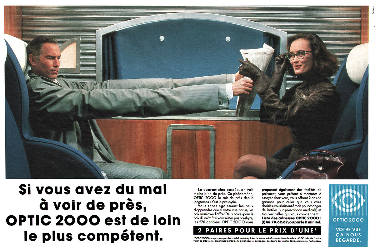 Publicité Optic 2000 1991