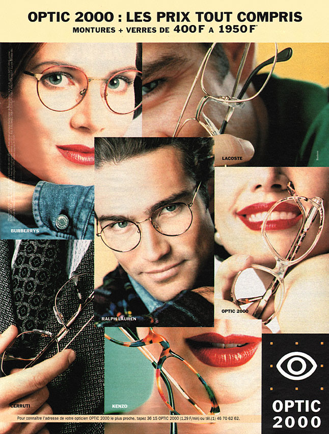 Publicité Optic 2000 1996