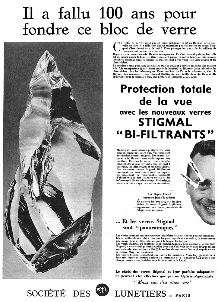 Publicité Stigmal 1955